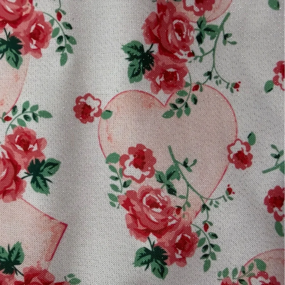 NEW Rachel Zoe Red Roses & Hearts Placemats 4pc Set 13x19 Valentines Sweetest